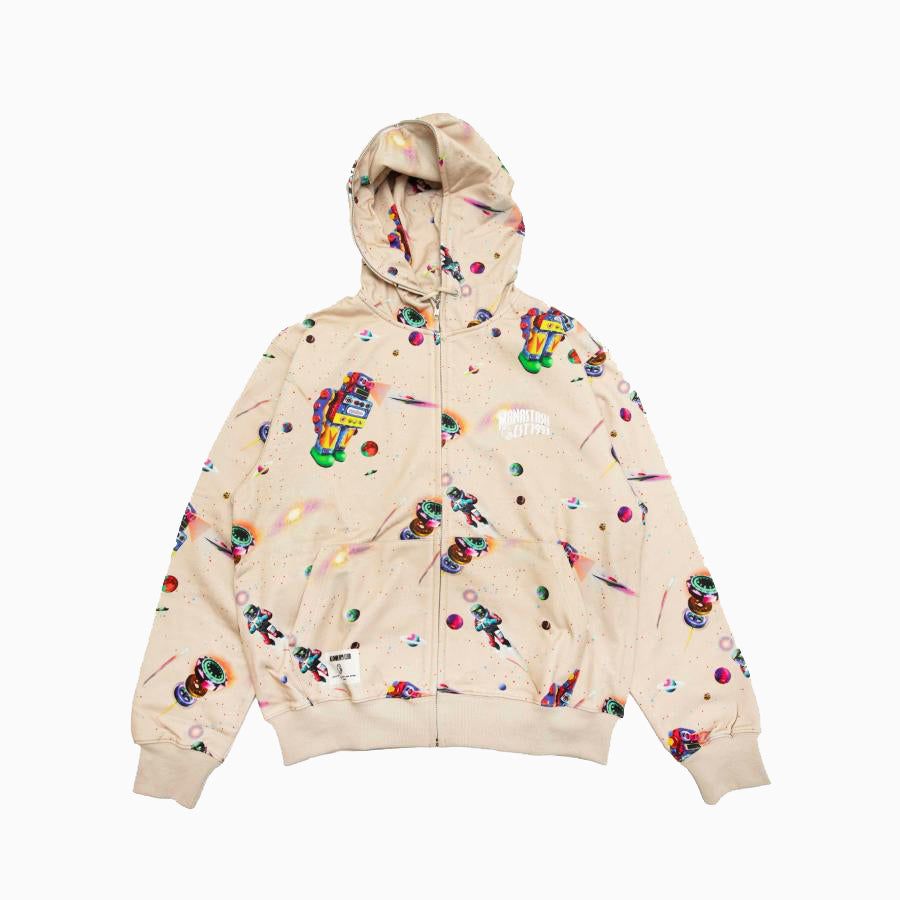 BILLIONAIRE BOYS CLUB x MANASTASH COTTON FULL ZIP HOODIE REAL SPACE