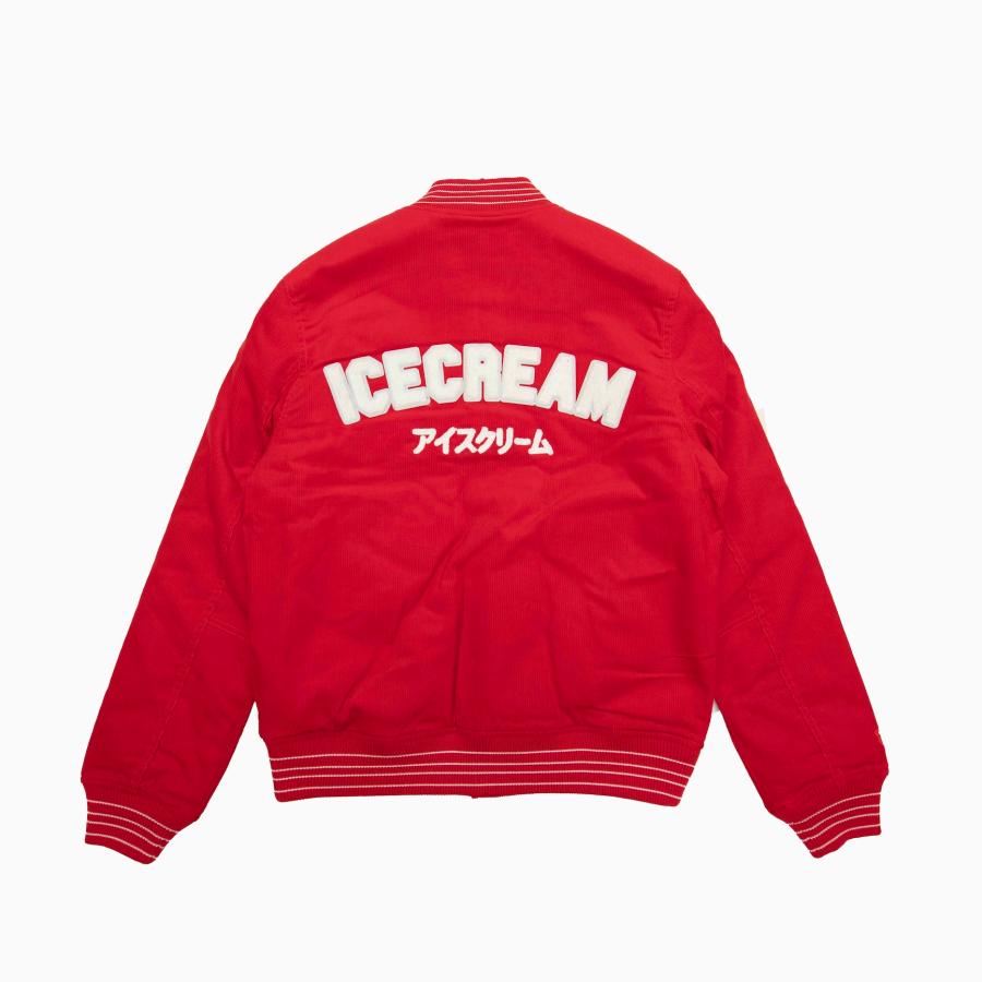 ICECREAM HOUNDS CHENILLE APPLIQUE VARSITY JACKET