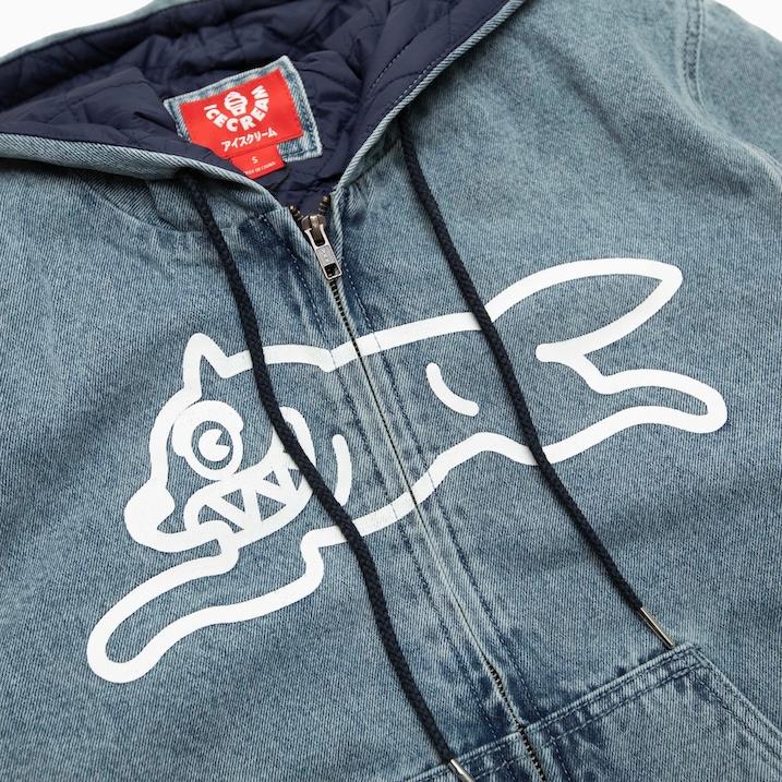 ICECREAM BLUEBERRY DENIM HOODIE