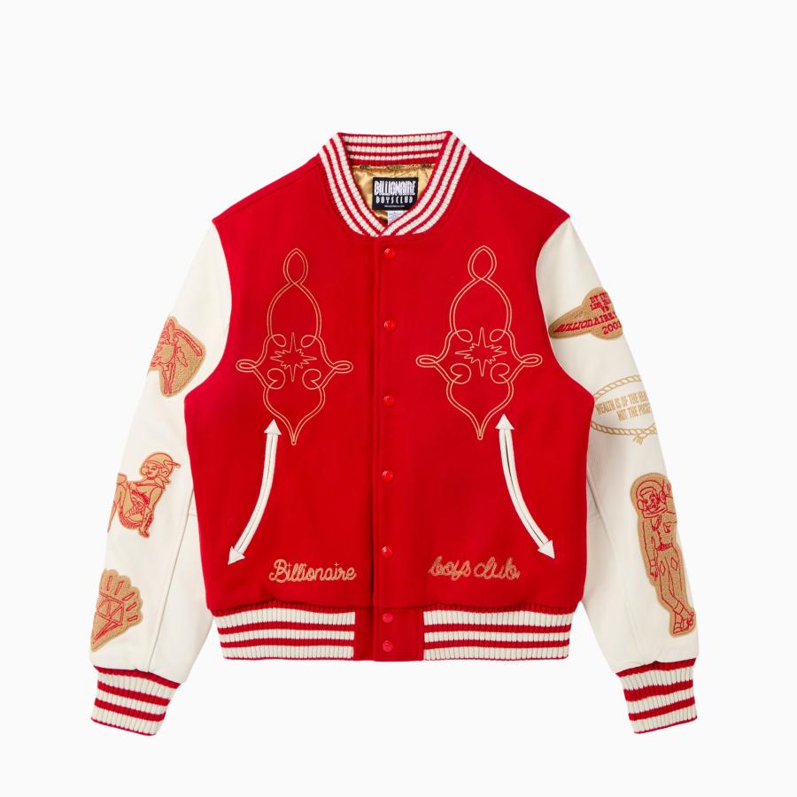 BILLIONAIRE BOYS CLUB BB GOLD PEAK VARSITY JACKET