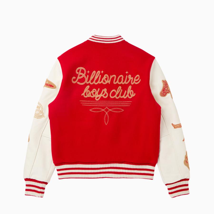 BILLIONAIRE BOYS CLUB BB GOLD PEAK VARSITY JACKET
