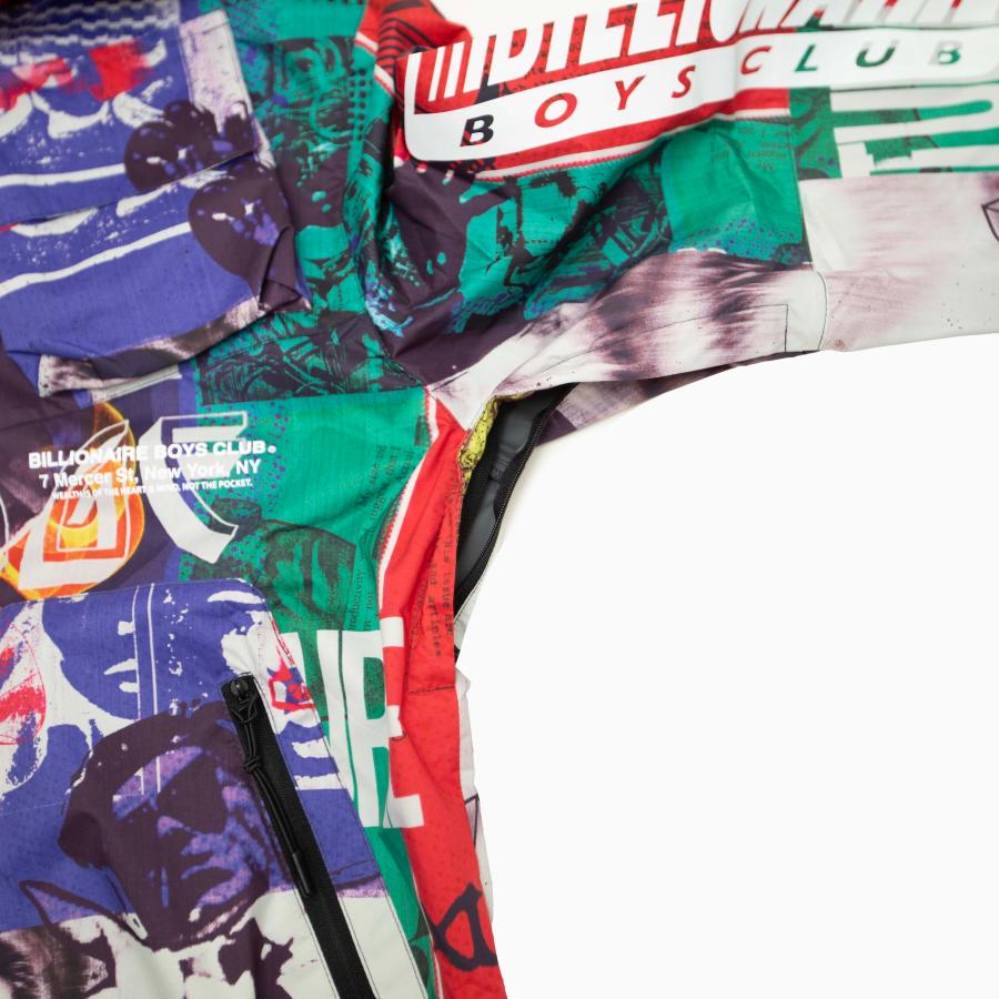 BILLIONAIRE BOYS CLUB BB ALPHA WATER RESISTANT ALL OVER PRINT JACKET