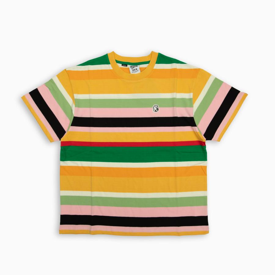 BILLIONAIRE BOYS CLUB BB TREBLE JACQUARD STRIPE CROPPED FIT T-SHIRT