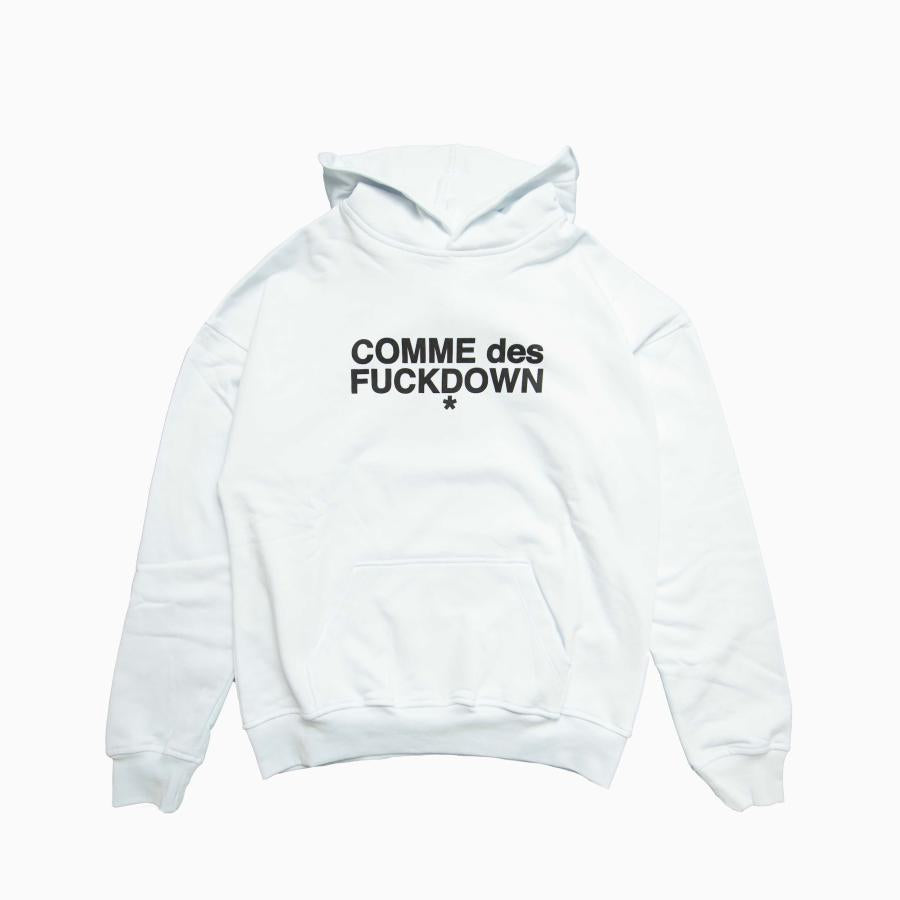 COMME DES FUCKDOWN Hoodie In Jersey Con Stampa Sul Davantii"