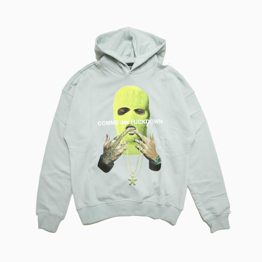 COMME DES FUCKDOWN Hoodie In Jersey Con Stampa Sul Davantii"
