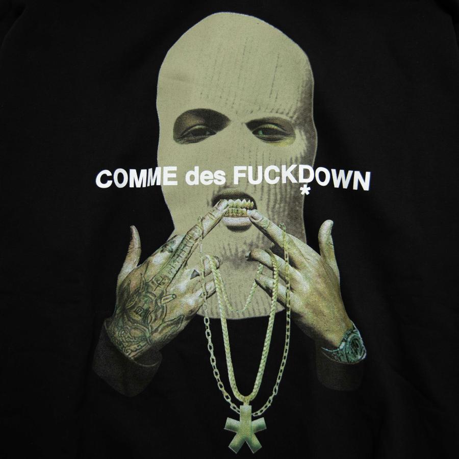 COMME DES FUCKDOWN Hoodie In Jersey Con Stampa Sul Davantii"