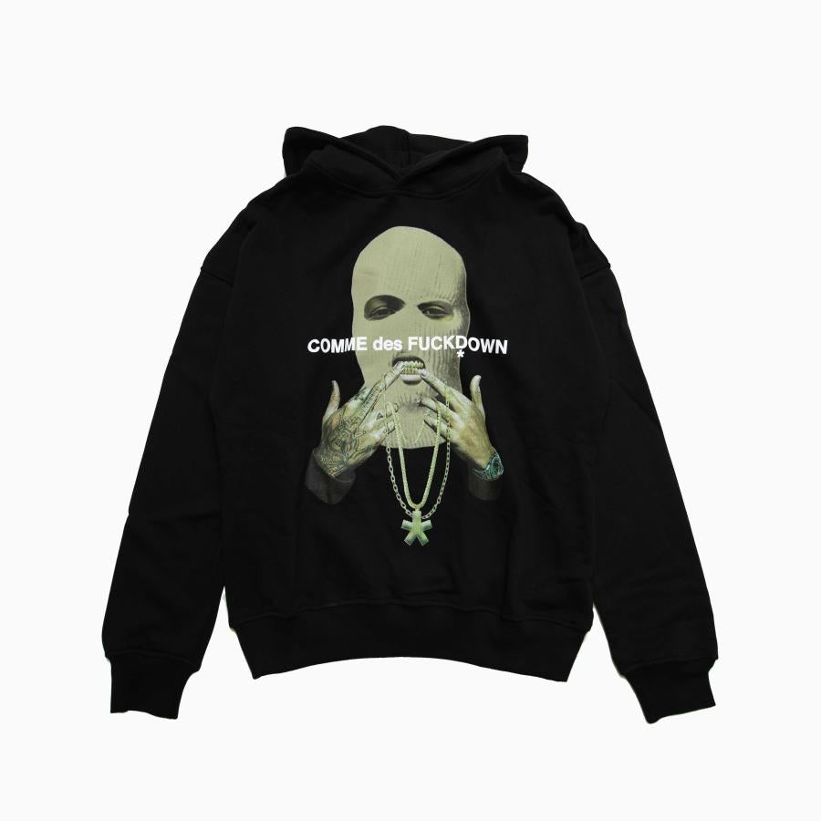 COMME DES FUCKDOWN Hoodie In Jersey Con Stampa Sul Davantii"