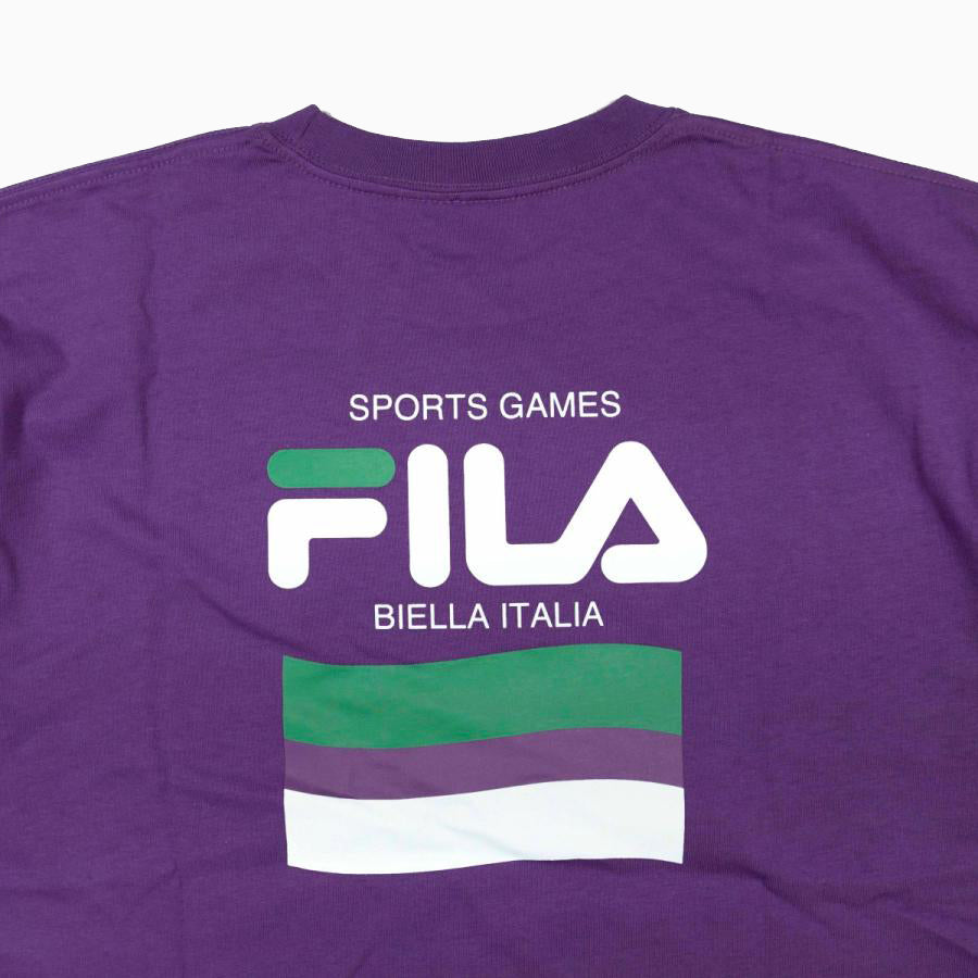 FILA logo Tシャツ /purple
