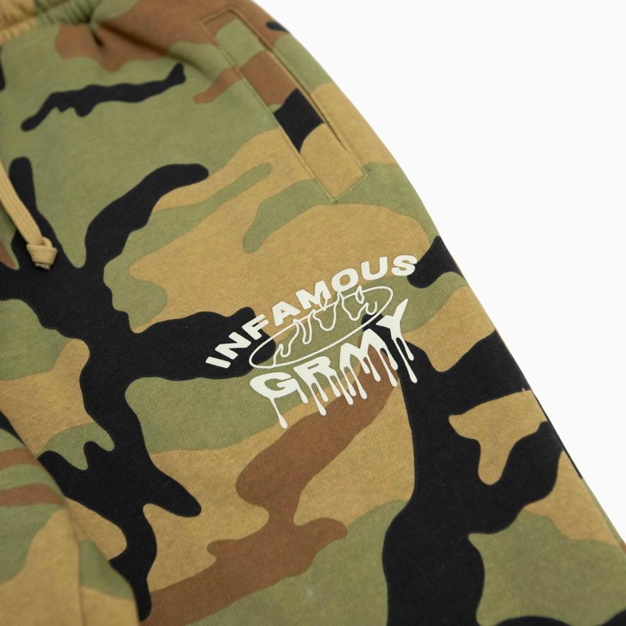 GRIMEY FOLLOW THE DOLLAR CAMO SWEATPANTS