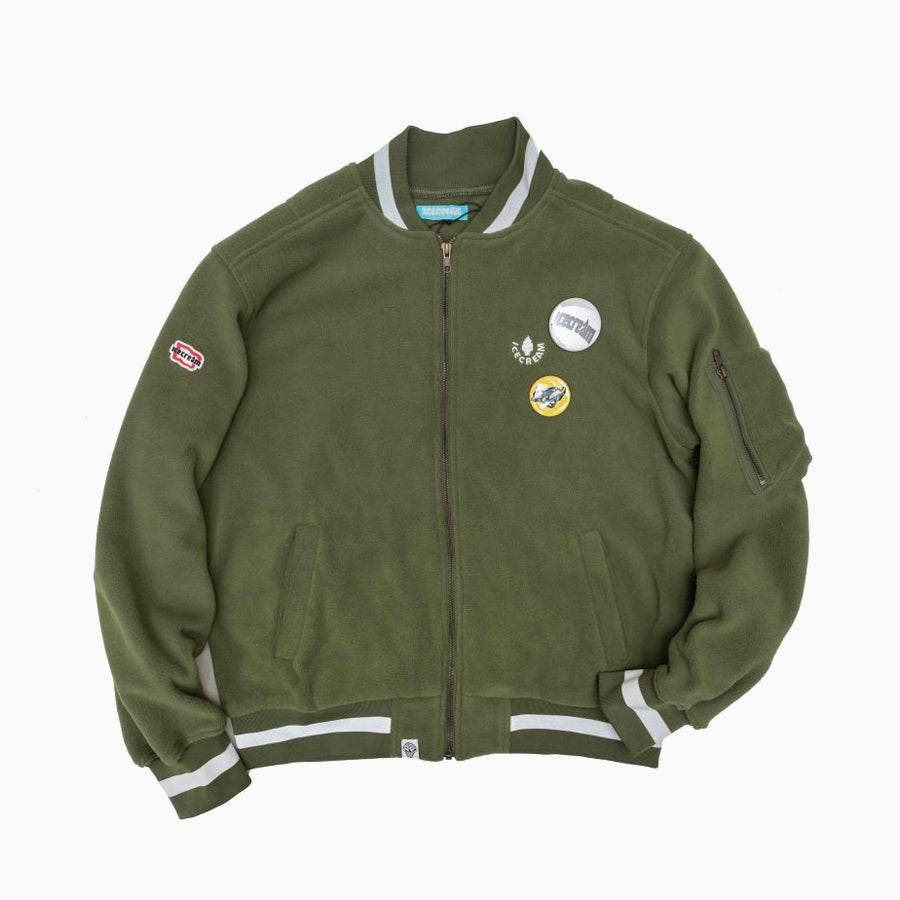 ICECREAM EMBROIDERY LOGO FLEECE MA-1 WITH BADGE