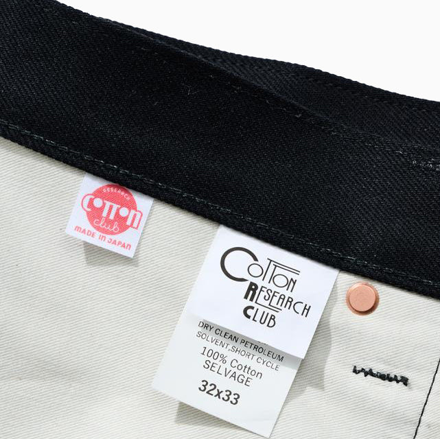 Cotton Research Club Selvage Black Denim Jeans