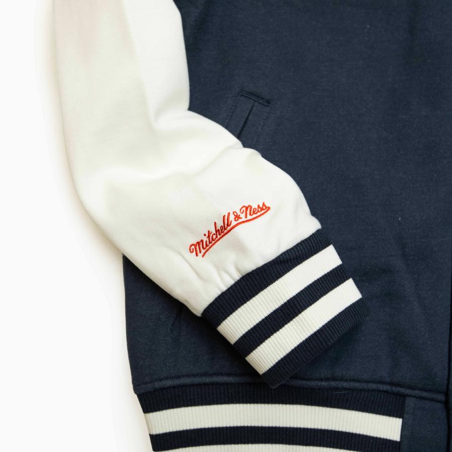 Mitchell & Ness washed fleece varcity jacket