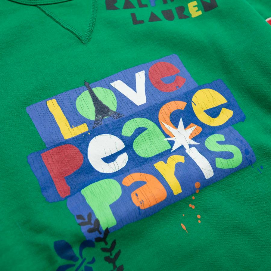 POLO RALPH LAUREN Love Peace Paris Crewneck Sweatshirt