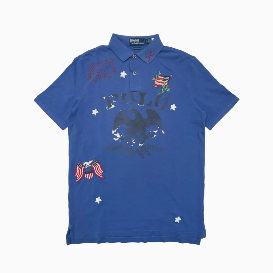 POLO RALPH LAUREN Classic Fit Graphic Mesh Polo Shirt