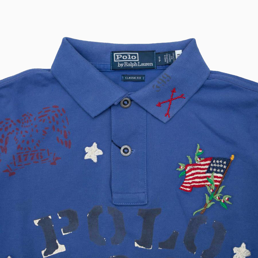 POLO RALPH LAUREN Classic Fit Graphic Mesh Polo Shirt