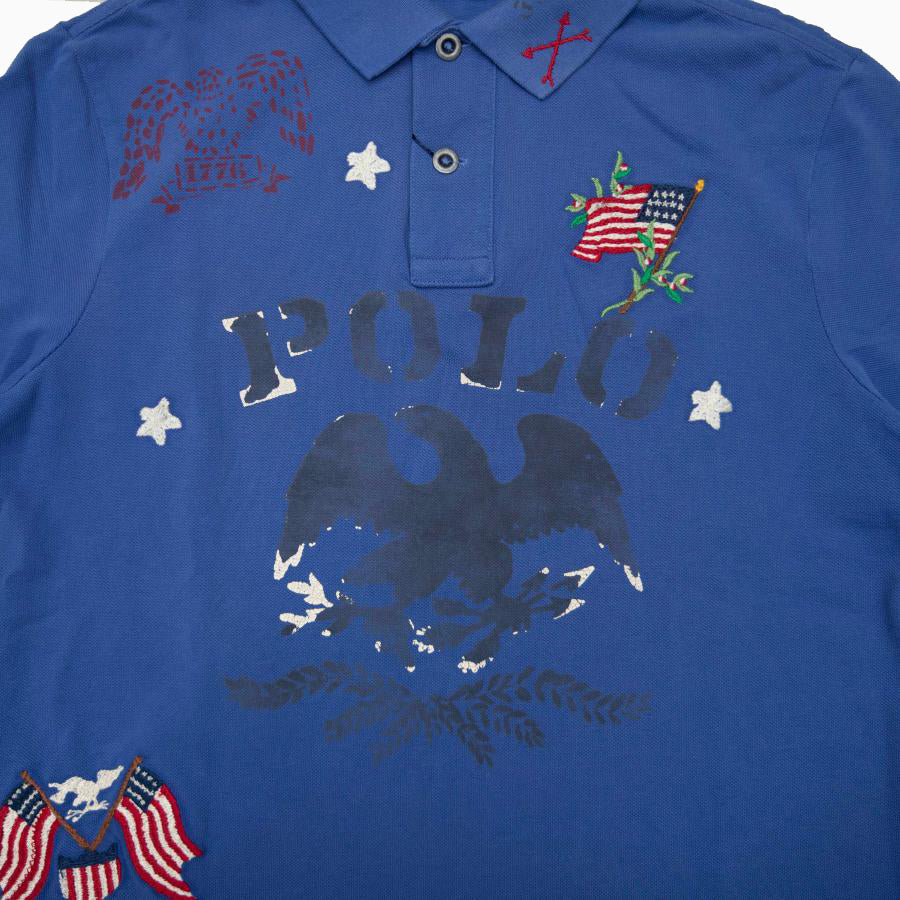 POLO RALPH LAUREN Classic Fit Graphic Mesh Polo Shirt