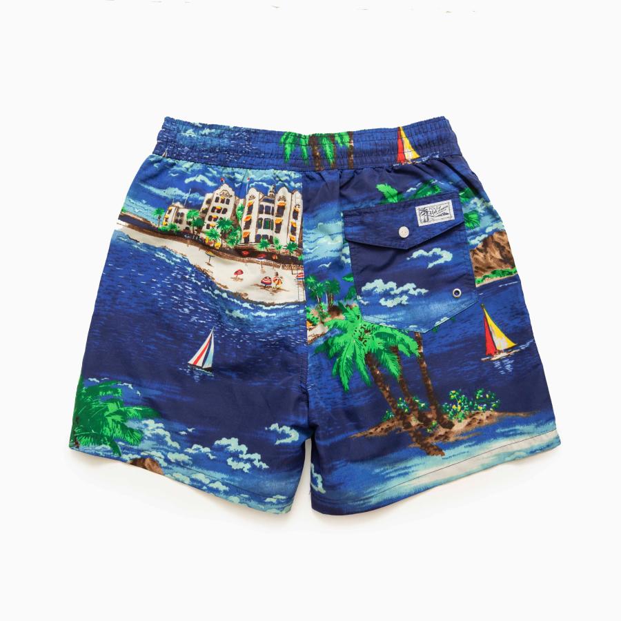 POLO RALPH LAUREN SWIM SHORTS TRAVELER SHORT HAVANA OCEANSIDE