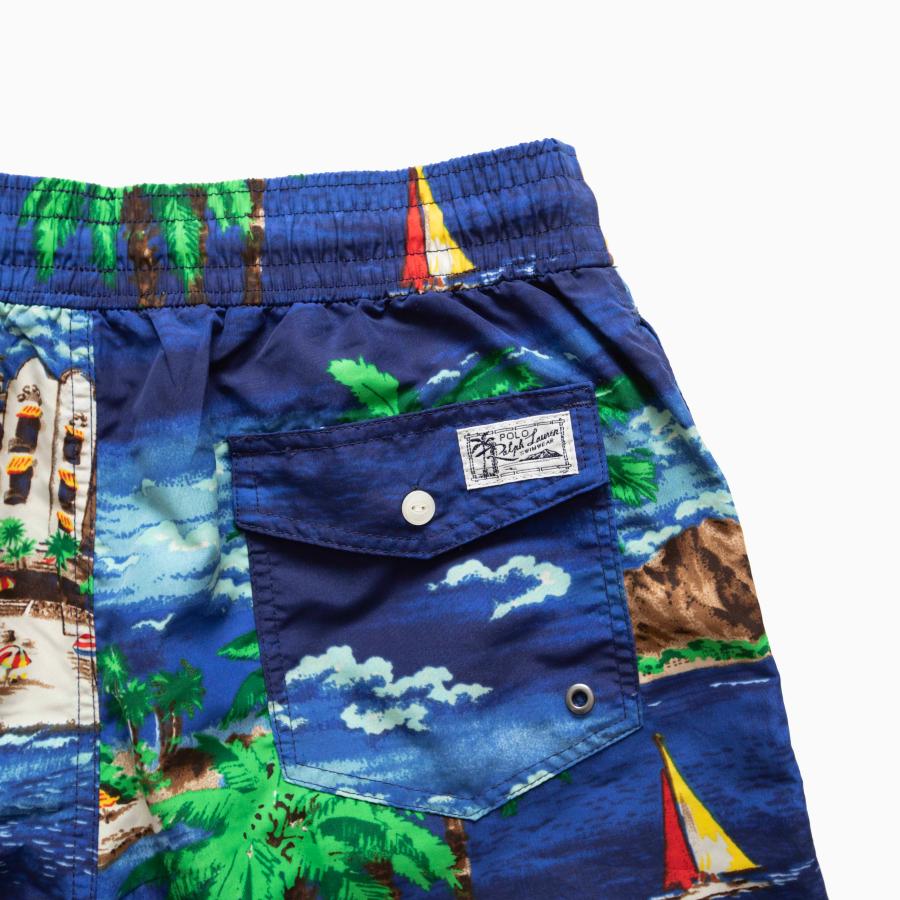 POLO RALPH LAUREN SWIM SHORTS TRAVELER SHORT HAVANA OCEANSIDE