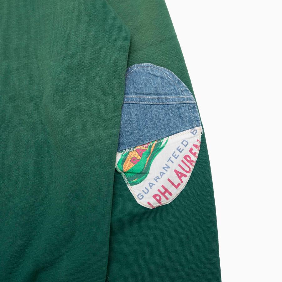 POLO RALPH LAUREN patchwork fleece crewneck