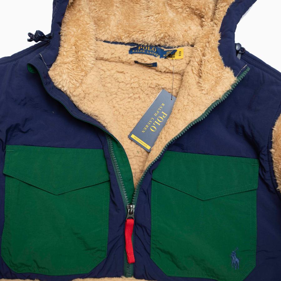 POLO RALPH LAUREN Color Block Half-Zip Fleece Hoodie