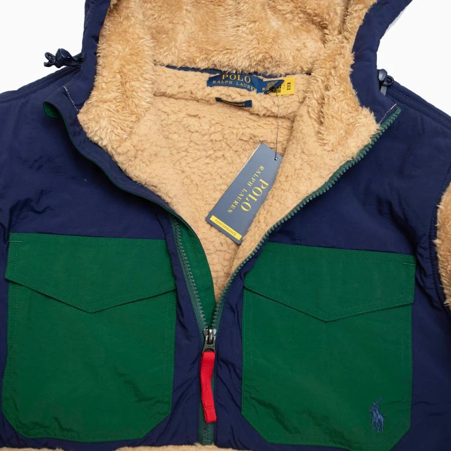 POLO RALPH LAUREN Color Block Half-Zip Fleece Hoodie