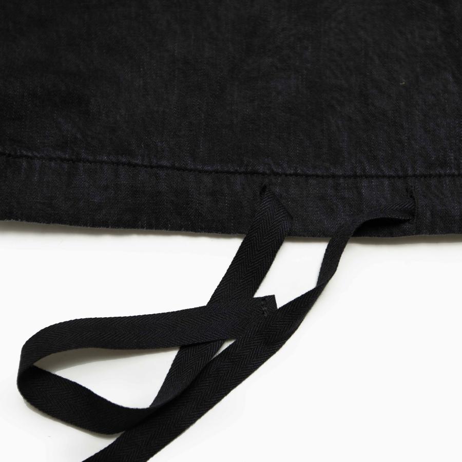 SURKU BLACK HOODED SHIRTS,8oz