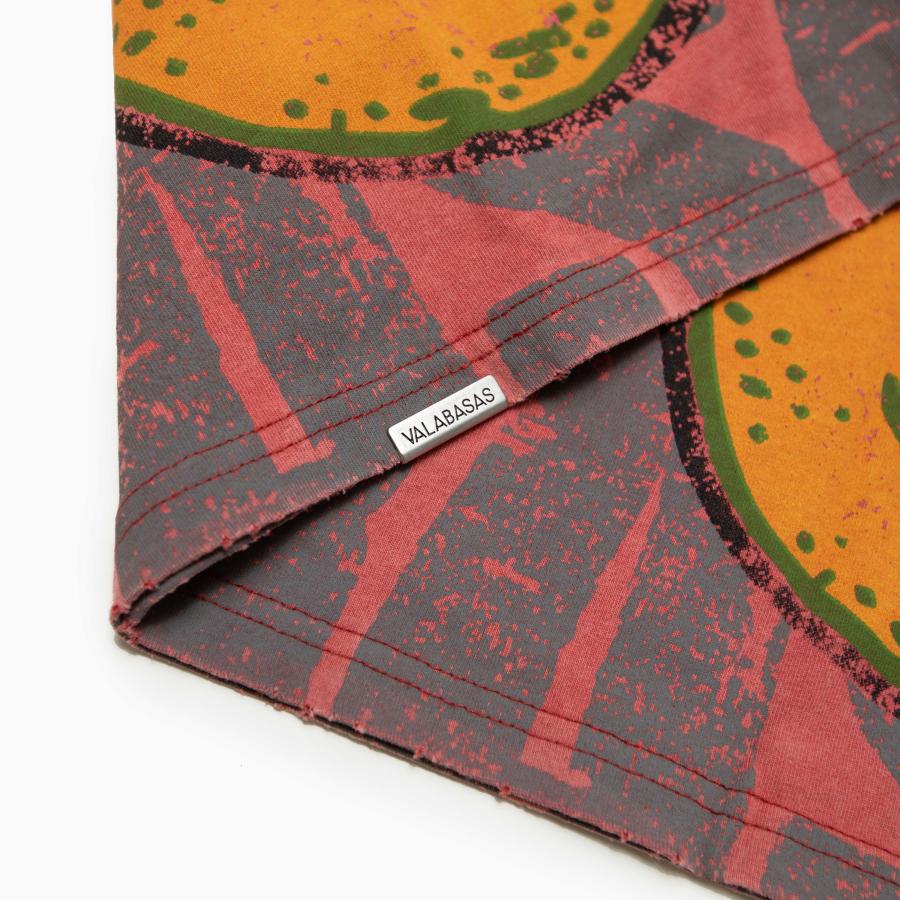 VALABASAS TEE " LAUGH NOW" VINTAGE DATE RED TEE "