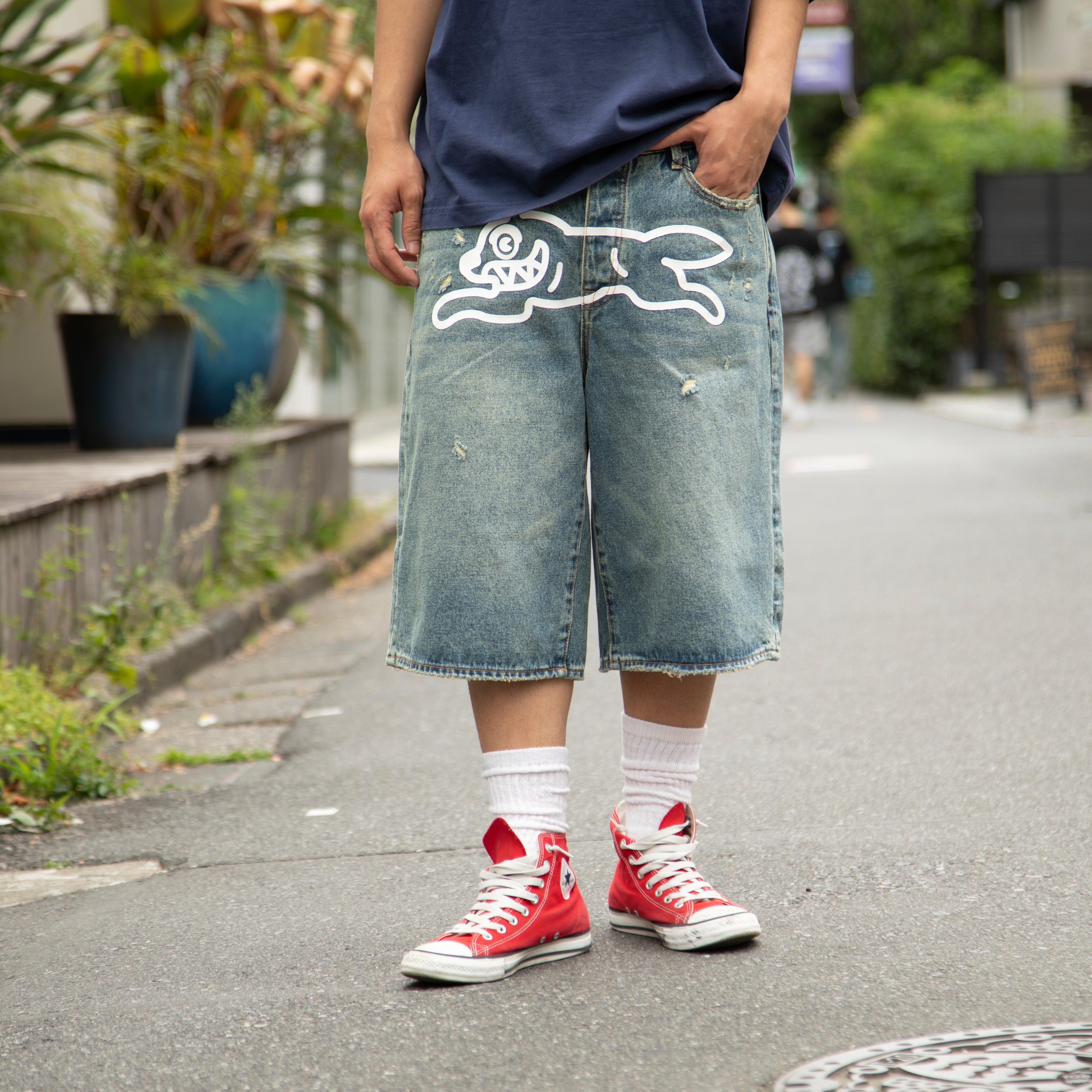 ICECREAM BALBOA DENIM SHORTS