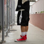 VANSON Single Tuck Shorts Black Styling