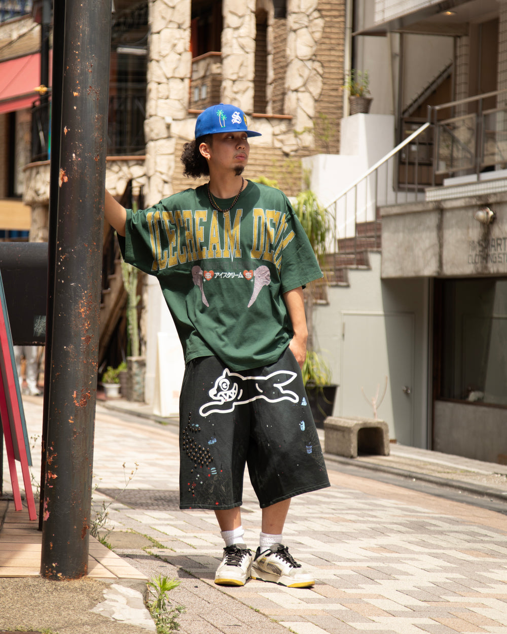 ICECREAM DENIM OVERSIZED T-SHIRT style image