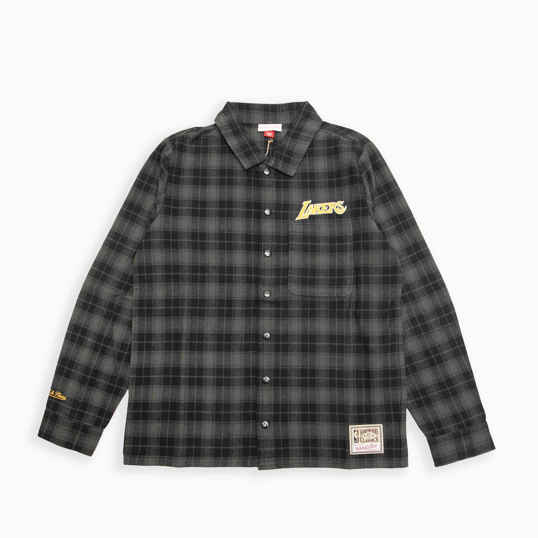Mitchell & Ness NBA PLAID LS SHIRTS