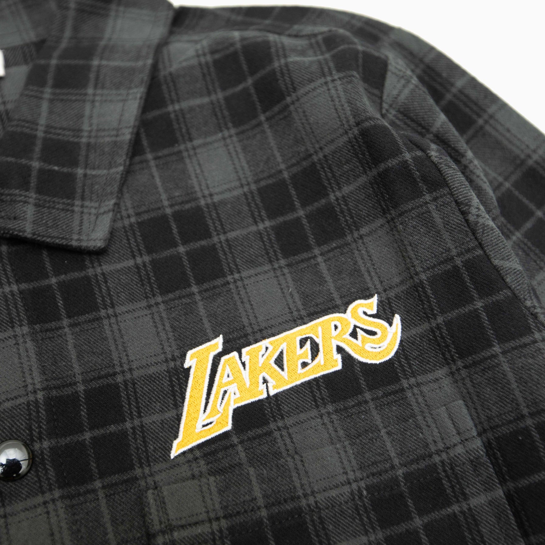 Mitchell & Ness NBA PLAID LS SHIRTS