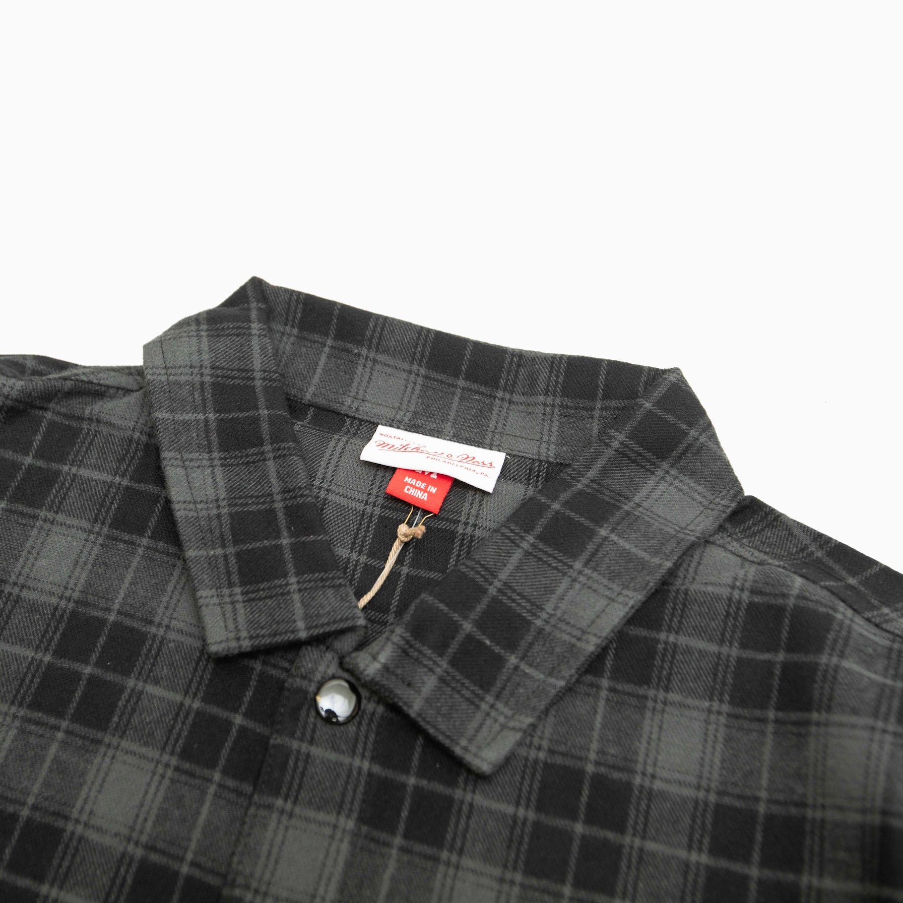 Mitchell & Ness NBA PLAID LS SHIRTS