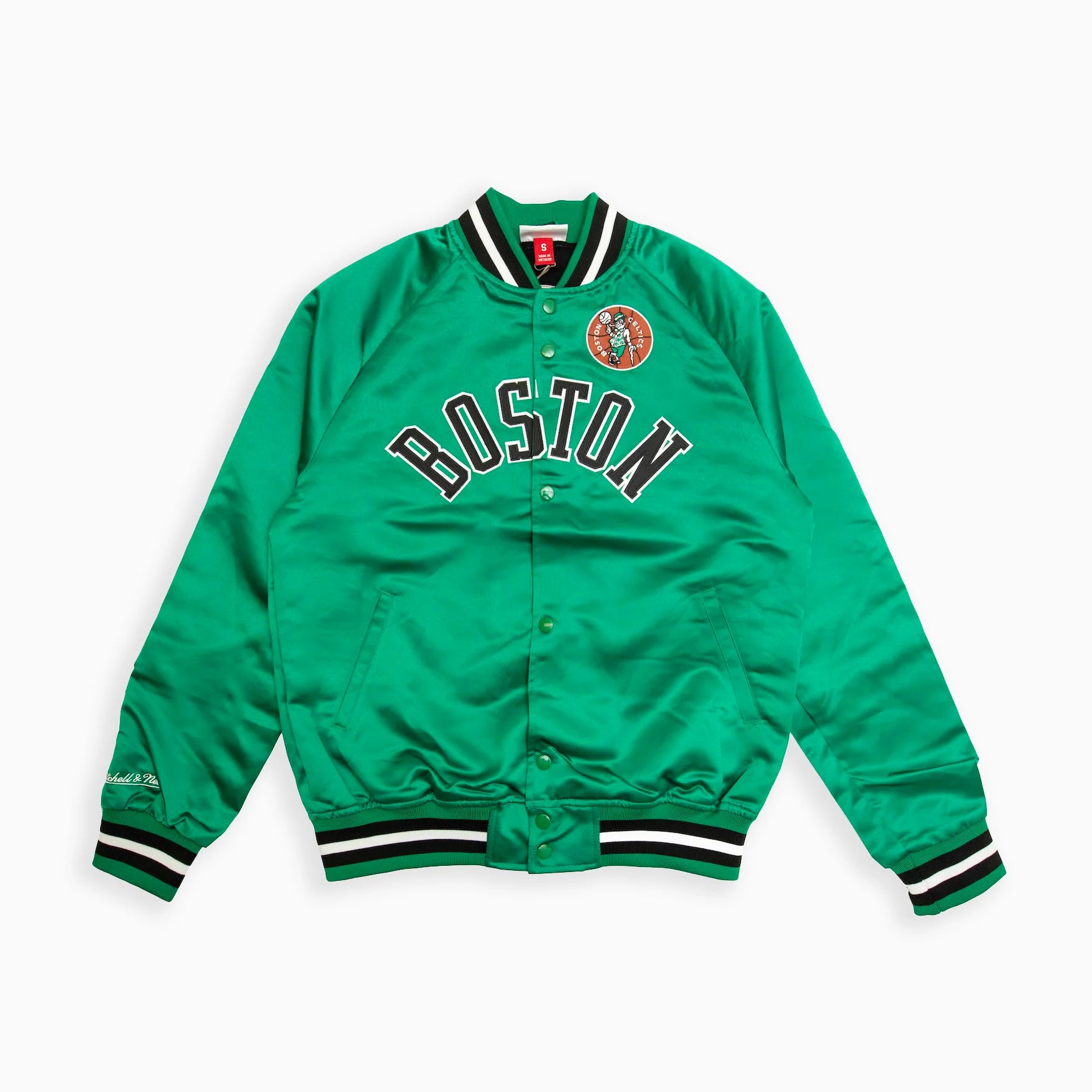 Mitchell & Ness LIHGHTWEIGHT SATIN JACKET VINTAGE LOGO