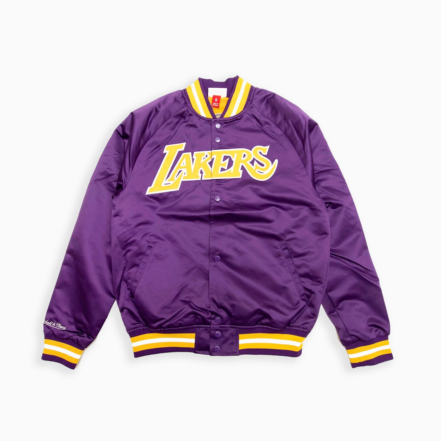 Mitchell & Ness LIHGHTWEIGHT SATIN JACKET VINTAGE LOGO