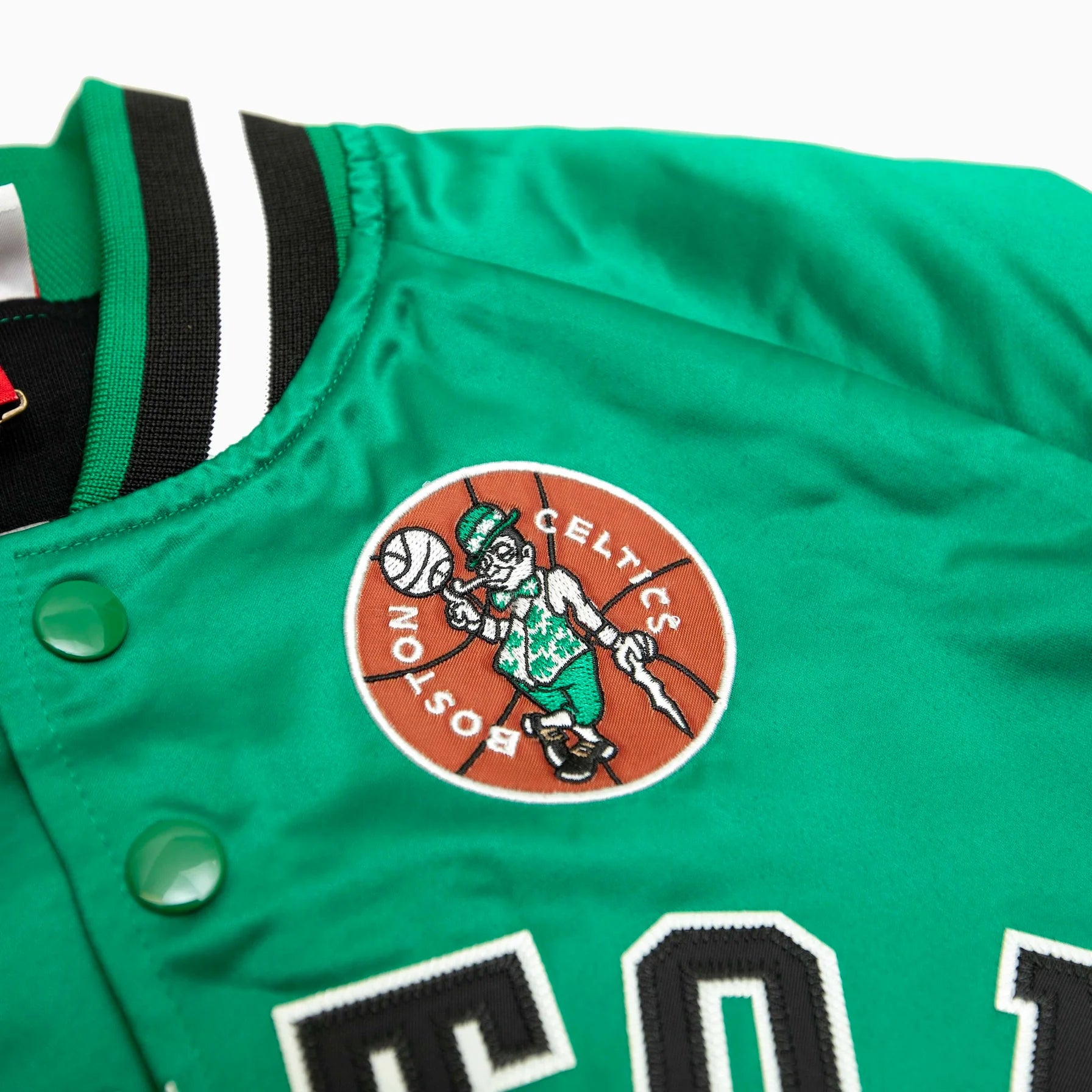 Mitchell & Ness LIHGHTWEIGHT SATIN JACKET VINTAGE LOGO