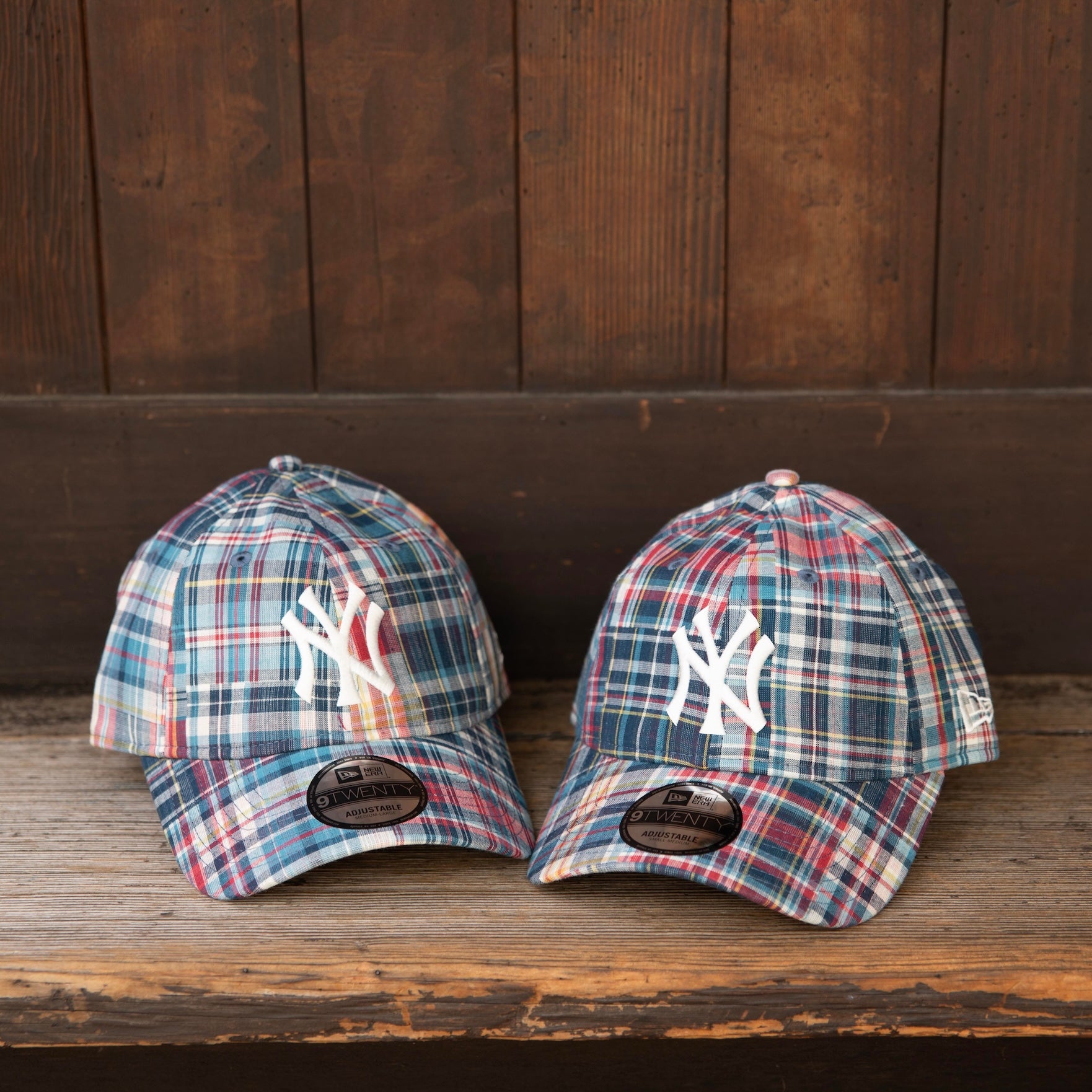 NEW ERA 9TWENTY MLB Patchwork NY Yankees Madrascheck