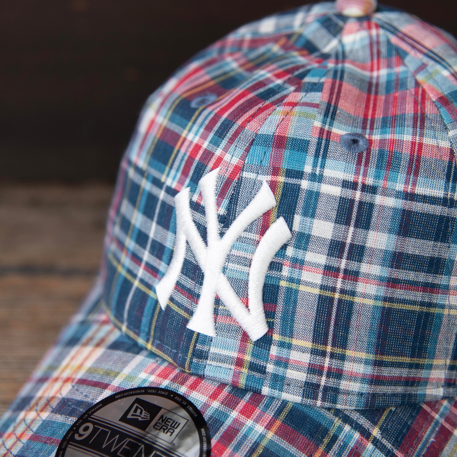 NEW ERA 9TWENTY MLB Patchwork NY Yankees Madrascheck