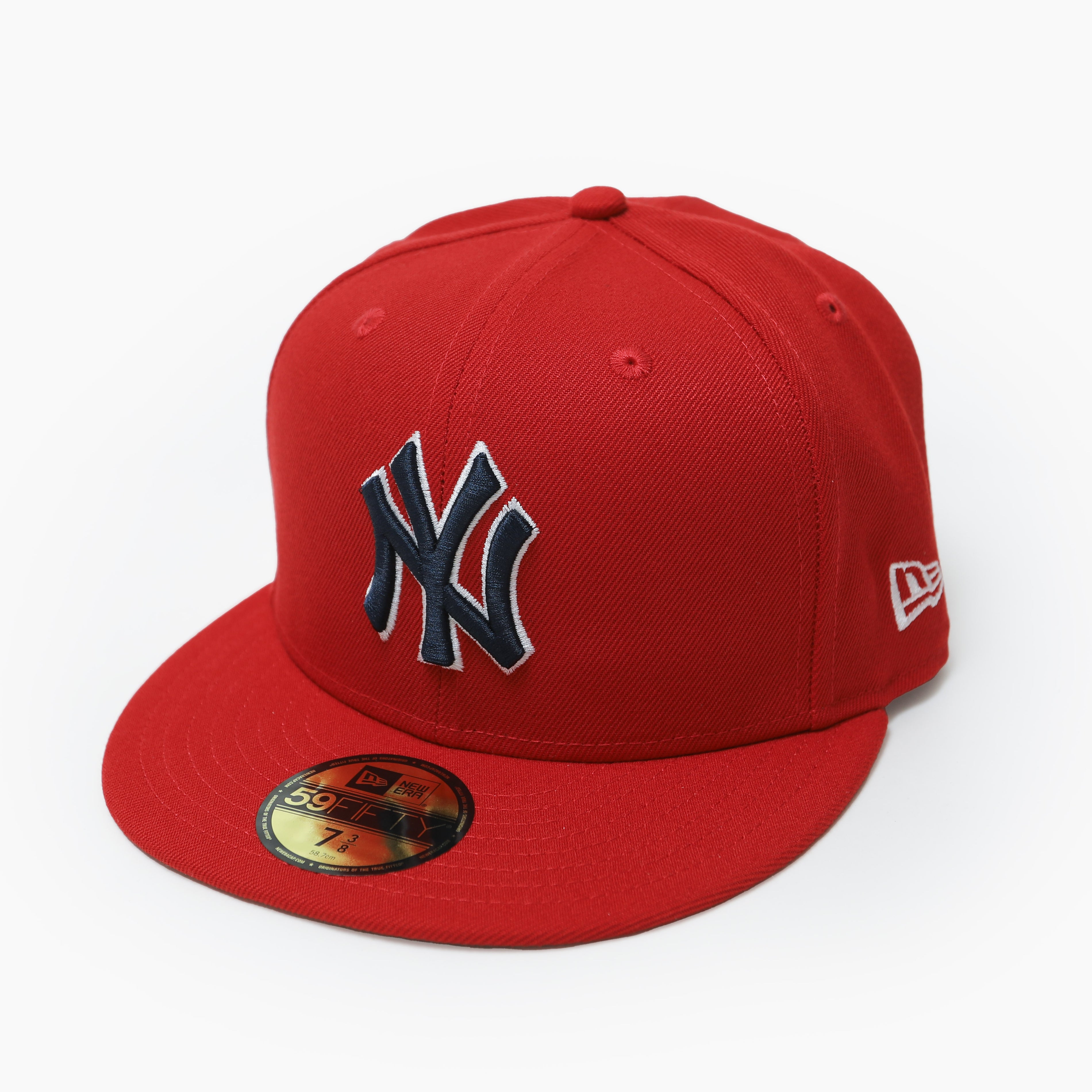 NEW ERA 59FIFTY MLB SCARLET WHITE ニューヨーク・ヤンキース