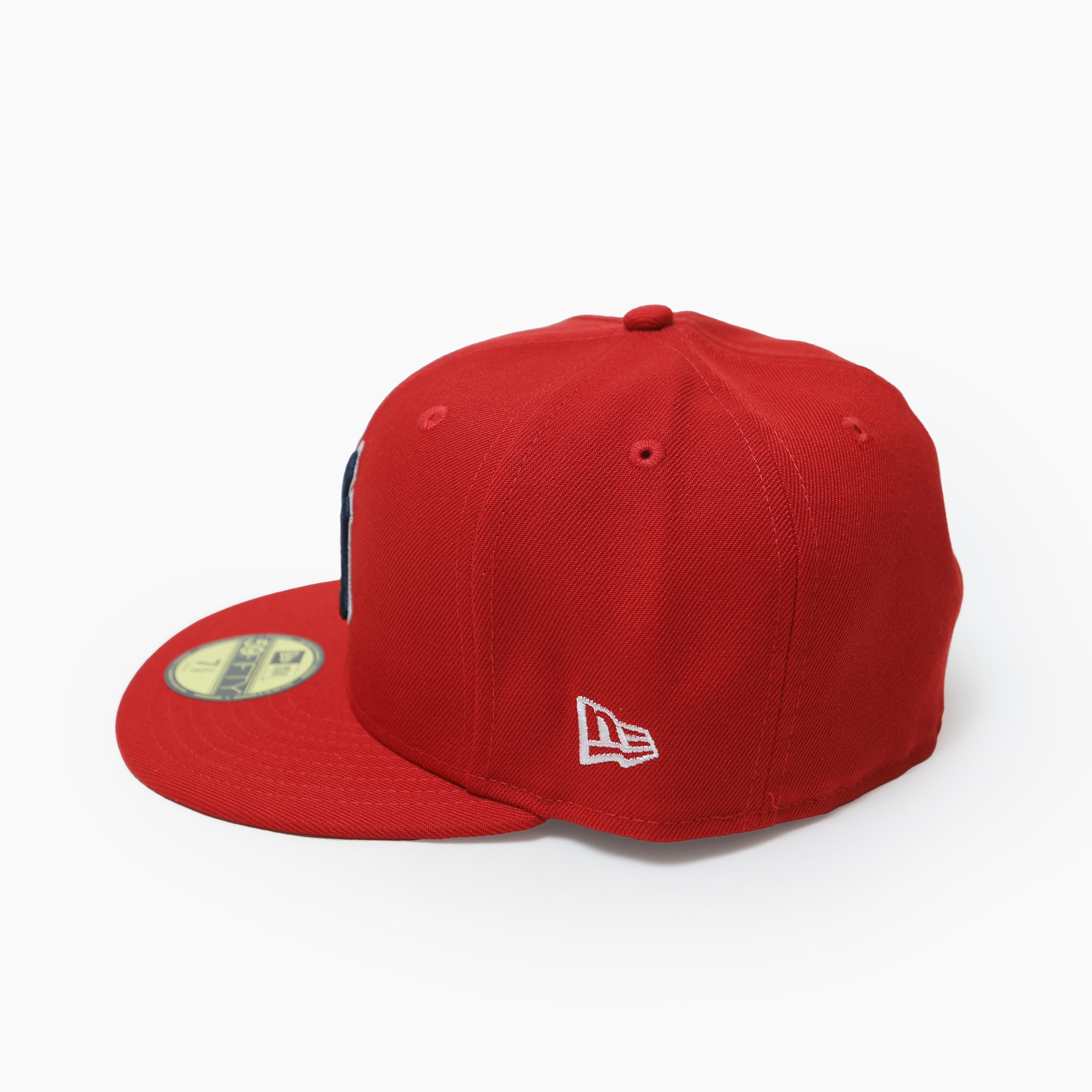 NEW ERA 59FIFTY MLB SCARLET WHITE ニューヨーク・ヤンキース