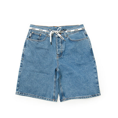 Parlez clothing Serge Shorts Light Indigo Wash