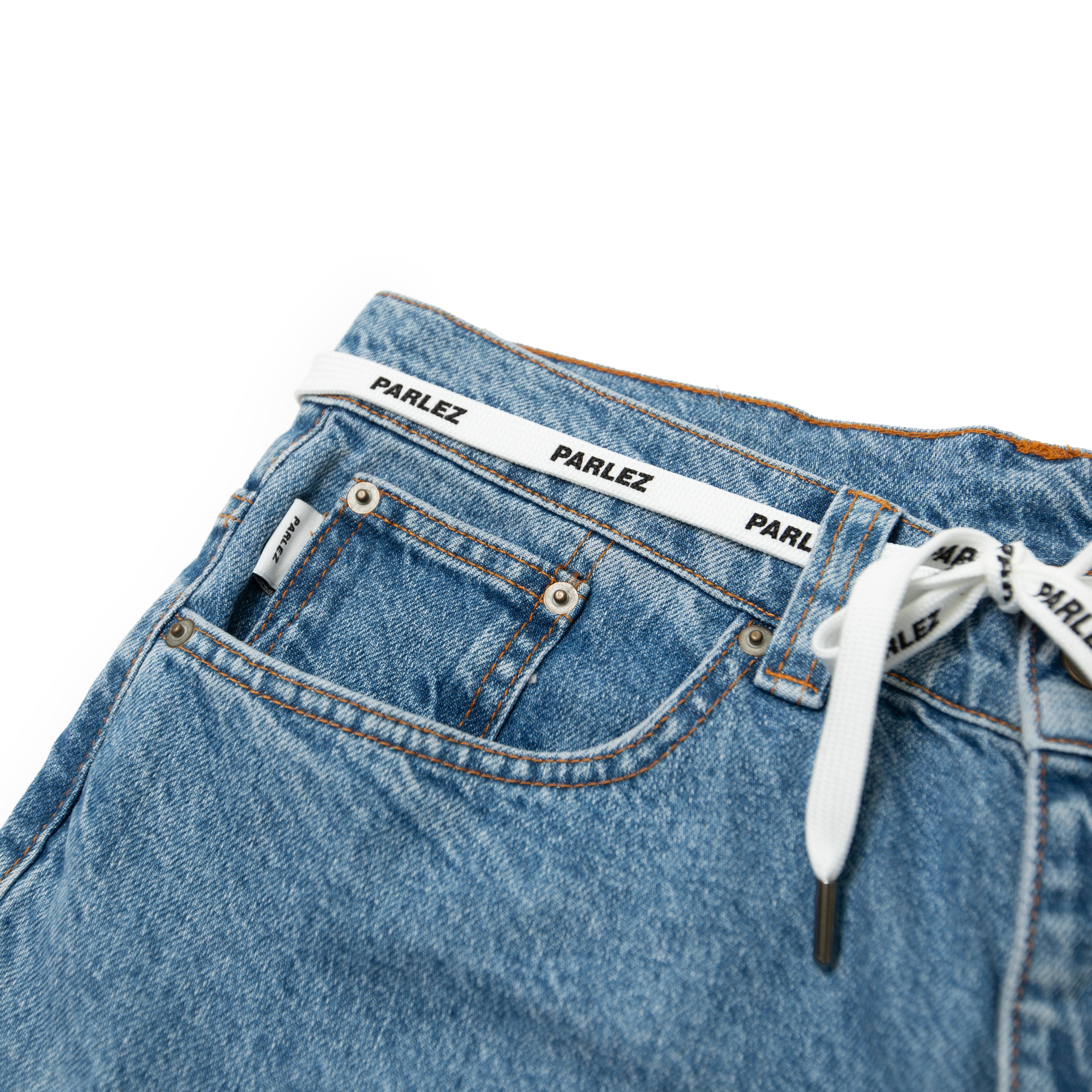 00’s “PELLE PELLE” デニム ショーツ ステッチ インディゴ デニムショーツ・Light Indigo | Parlez clothing – Surkucafe