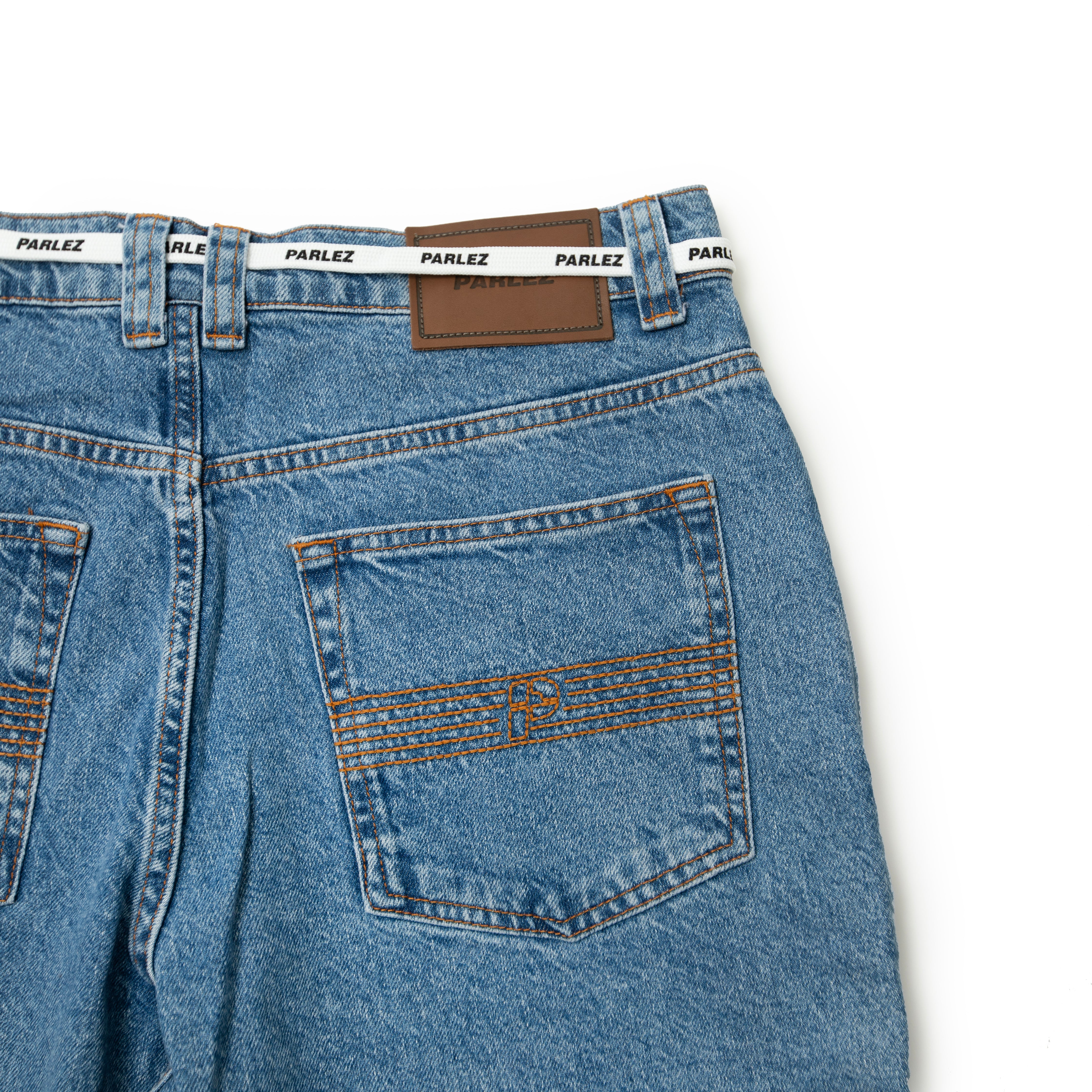 00’s “PELLE PELLE” デニム ショーツ ステッチ インディゴ デニムショーツ・Light Indigo | Parlez clothing – Surkucafe
