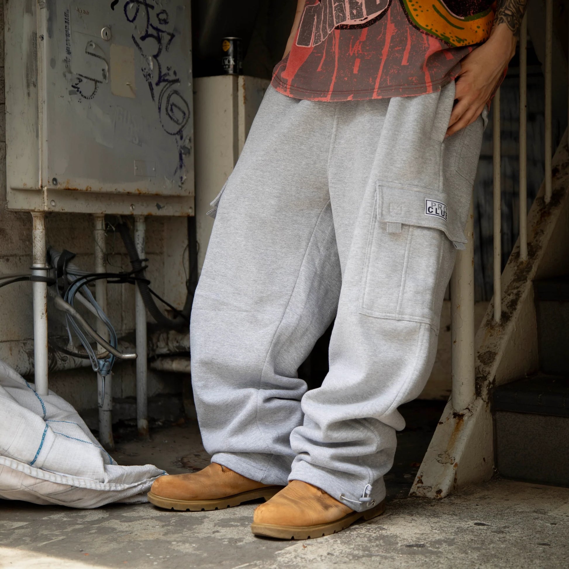 PRO CLUB HEAVY FLEECE CARGO LONG PANTS