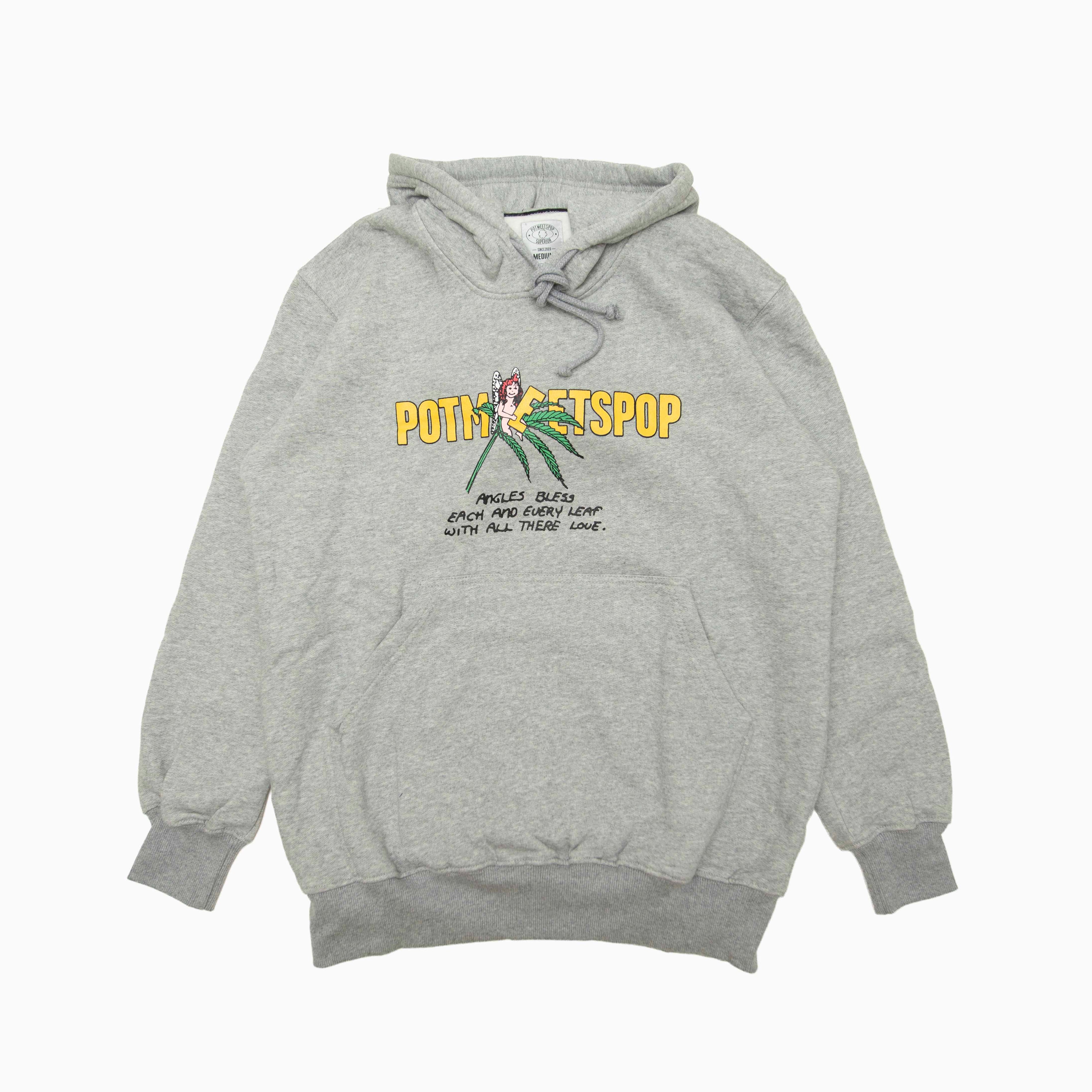 POT MEETS POP " LEAF LOGO HOODIE