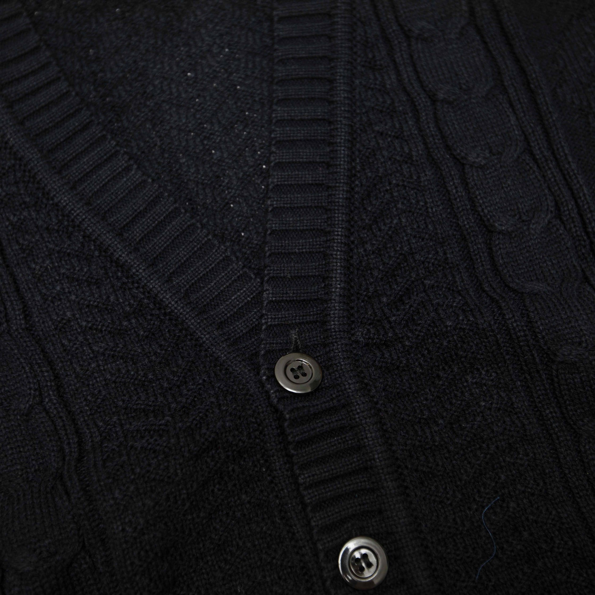 POT MEETS POP " herb cable knit cardigan