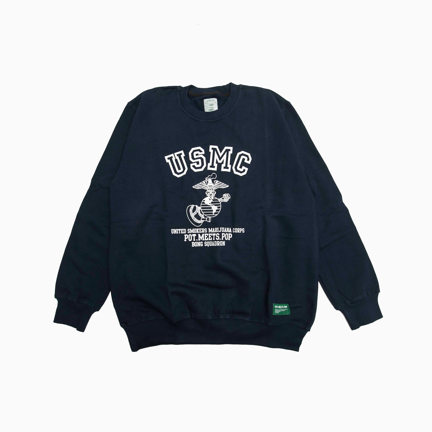 POT MEETS POP " USMC CREWNECK