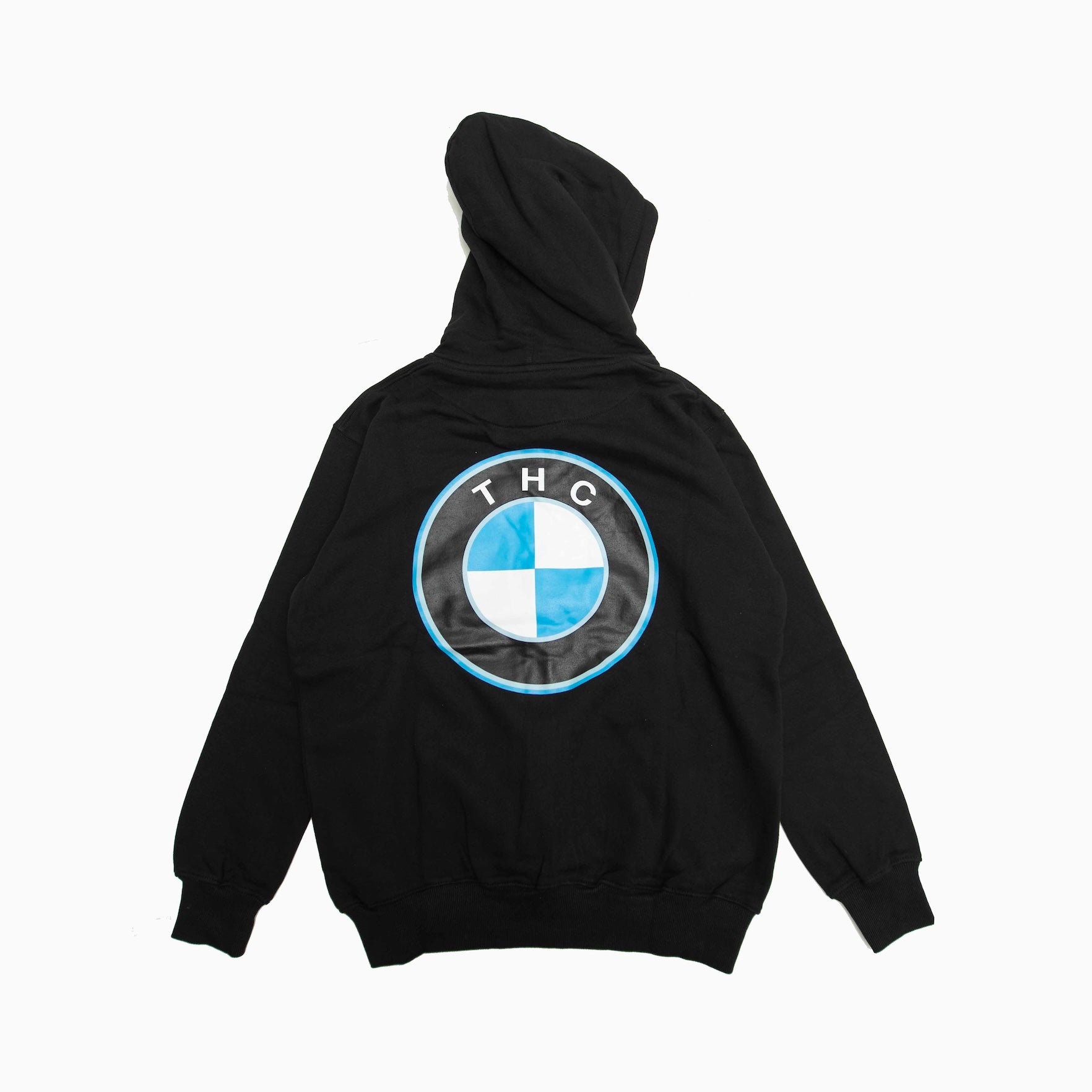 POT MEETS POP " THC ZIP HOODIE BLACK