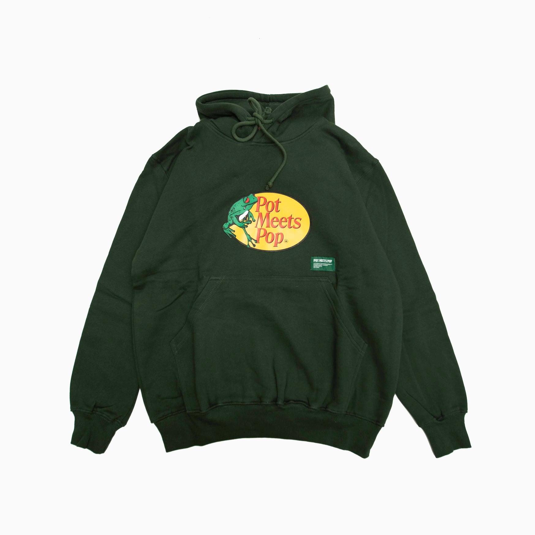 POT MEETS POP " FROGGIE HOODIE GREEN
