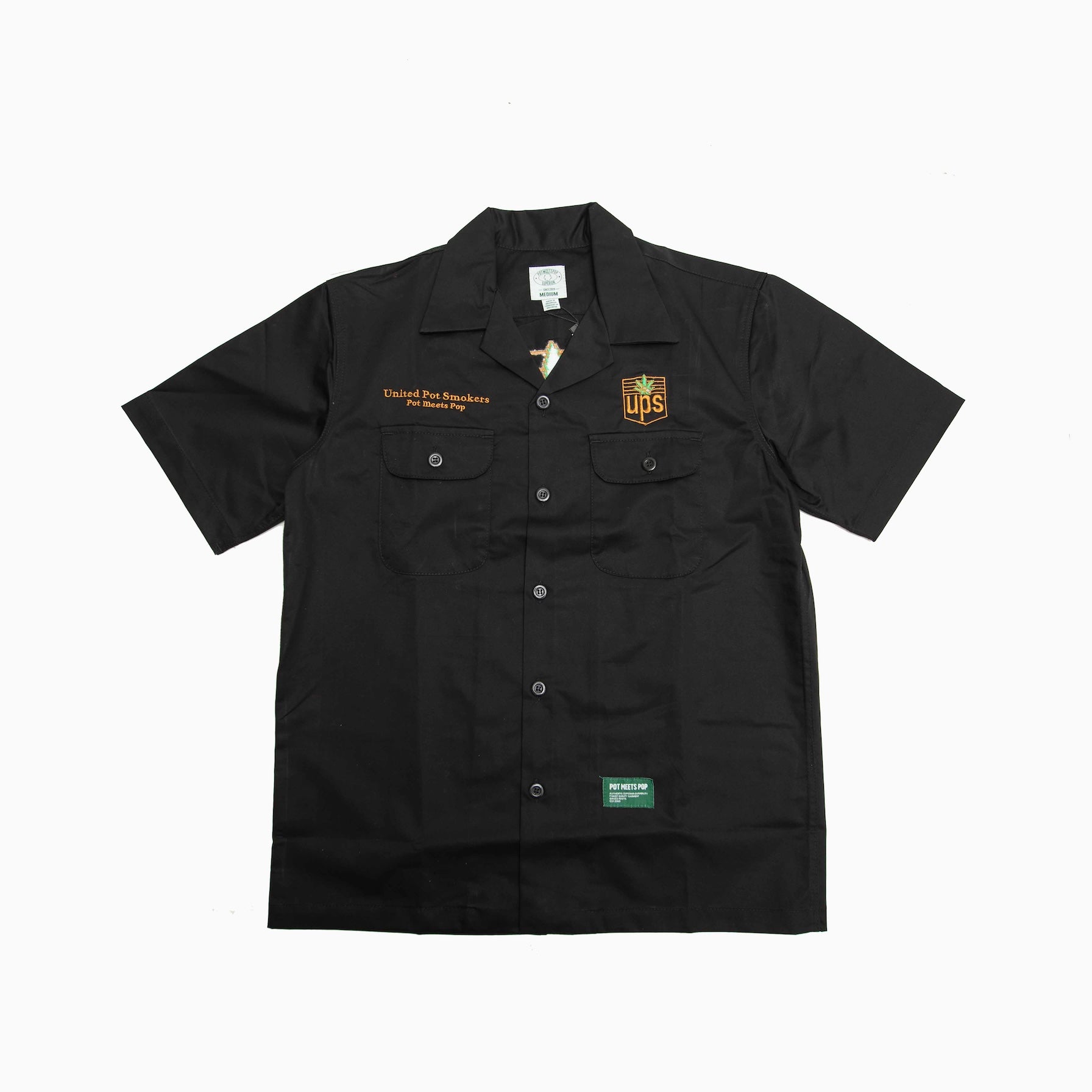 POT MEETS POP "UPS WORKSHIRT BLACK